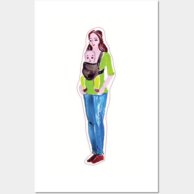 Mom with Baby Wall Art by holidaystore